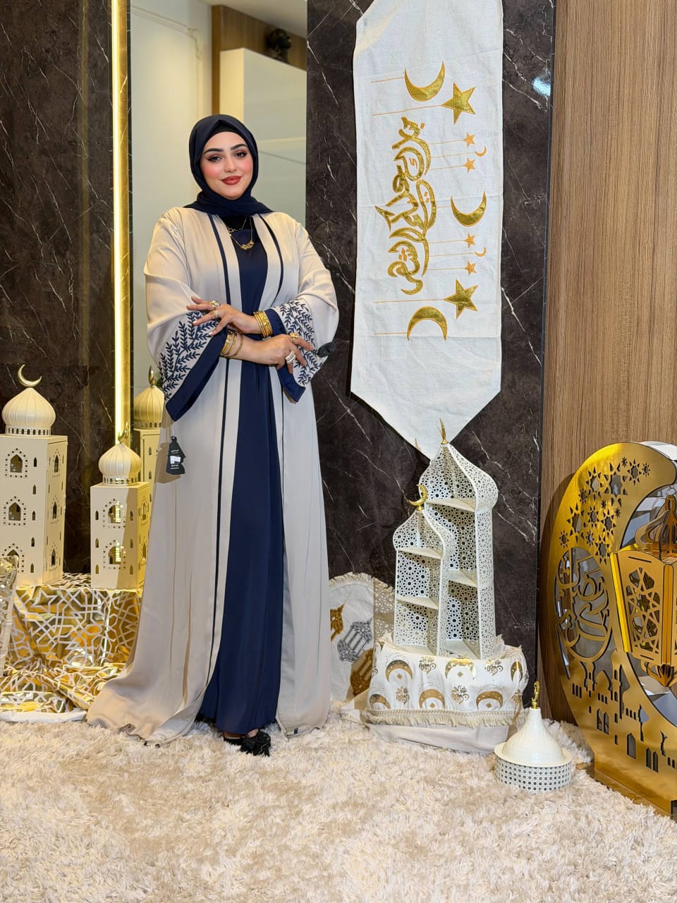 Abaya Brodée