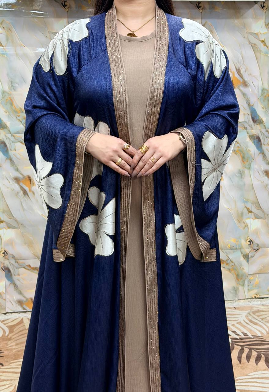 Abaya Florale 2 Pièces